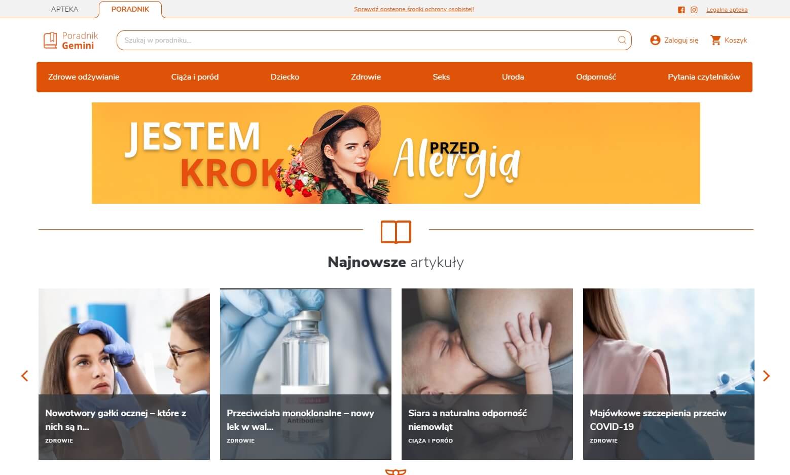 Sekcja contentowa w sklepie Gemini Sekcja contentowa w sklepie Gemini