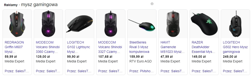 Reklama sklepu Google Reklama sklepu Google
